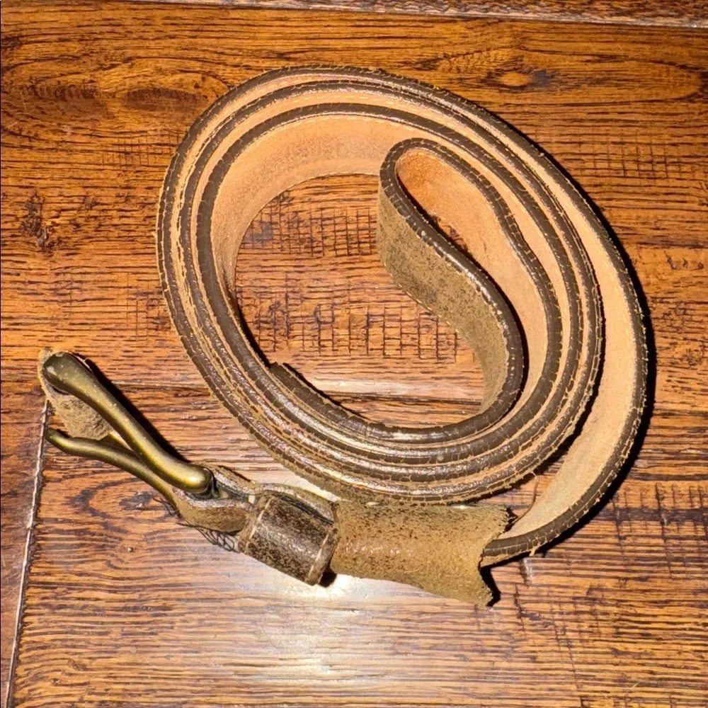 JUSTIN Top Grain Cowhide Bent Rail Men’s Belt Size 44